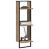 vidaXL &Eacute;tag&egrave;re Murale avec &eacute;tag&egrave;re Ch&ecirc;ne artisanal 30 x 25 x 100 cm