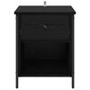 vidaXL Cabinet de chevet Ch&ecirc;ne noir 40 x 42 x 50 cm Bois d'ing&eacute;nierie