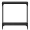 vidaXL Table console Ch&ecirc;ne noir 75 x 30.5 x 75 cm Bois d'ing&eacute;nierie