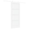 vidaXL Porte coulissante ORKDAL Blanc 83 x 202 cm Pin massif