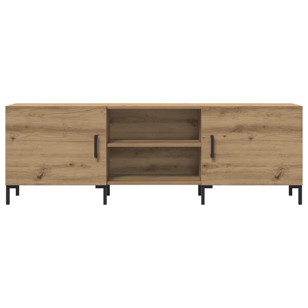 vidaXL Meuble TV ch&ecirc;ne artisanal 150x30x50 cm bois d'ing&eacute;nierie