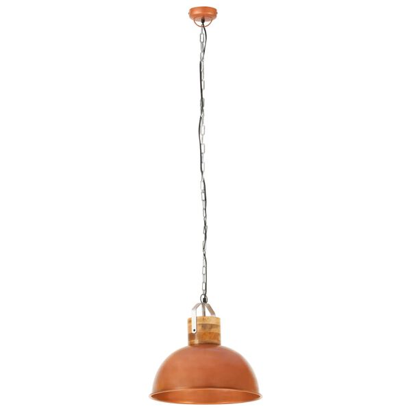 vidaXL Lampe suspendue industrielle Cuivre Rond 42 cm E27 Manguier