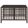vidaXL Salon de jardin d'angle et coussins 3 pcs marron résine tressée