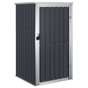 vidaXL Abri &agrave; outils de jardin anthracite 88x89x161 cm acier galvanis&eacute;