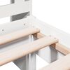 vidaXL Lit bibliothèque sans matelas blanc 75x190cm bois de pin massif
