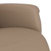 vidaXL Fauteuil inclinable avec repose-pieds cappuccino similicuir