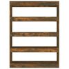 vidaXL Biblioth&egrave;que/S&eacute;parateur de pi&egrave;ce ch&ecirc;ne fum&eacute; 100x30x135 cm