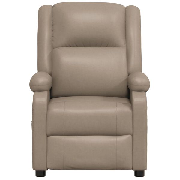 vidaXL Fauteuil de massage &eacute;lectrique Cappuccino Similicuir