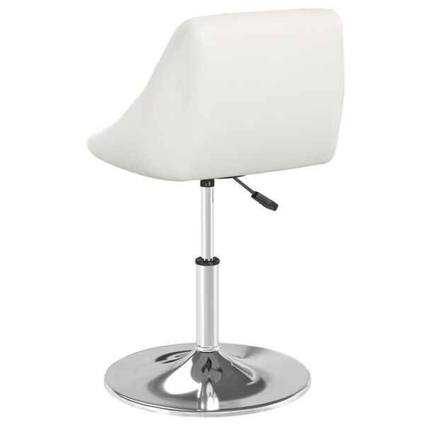vidaXL Tabouret de bar Blanc Similicuir