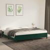 vidaXL Cadre de lit sans matelas vert fonc&eacute; 200x200 cm velours
