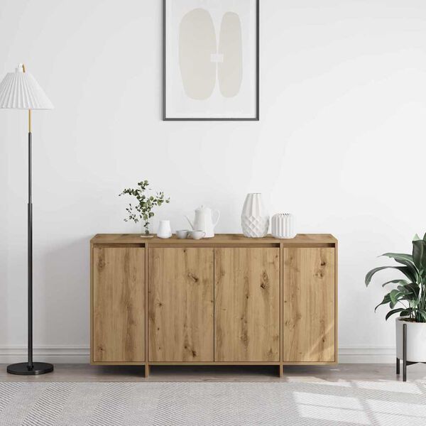 vidaXL Buffet Ch&ecirc;ne artisanal 135 x 41 x 75 cm Bois d'ing&eacute;nierie