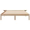 vidaXL Cadre de lit avec tables de chevet Naturel 160 x 210 cm