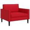 vidaXL Fauteuil XL Rouge Simili cuir