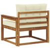 vidaXL Sofa de milieu ext&eacute;rieur Bois d'Acacia Massif Naturel