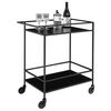 House Nordic Chariot de bar Avery 68x40x59 cm Noir