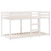 vidaXL Lit superposé sans matelas blanc 90x200 cm bois de pin massif