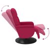 vidaXL Fauteuil inclinable avec repose-pied rouge bordeaux velours