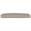 vidaXL Coussin Taupe 110 x 40 x 8 cm Tissu Oxford