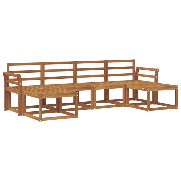 vidaXL Ensemble de canap&eacute;s d'ext&eacute;rieur 6 pcs Naturel Bois d'ing&eacute;nierie