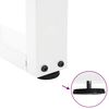 vidaXL Pieds de table &agrave; manger en forme de V, 3 pi&egrave;ces, blanc, 70 x (72-73,3) cm, acier