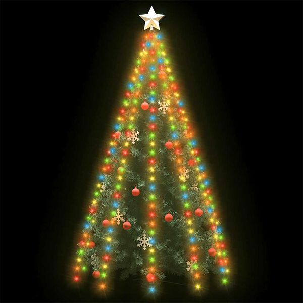 vidaXL Guirlande lumineuse d'arbre de No&euml;l 250 LED color&eacute;es 250 cm