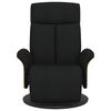 vidaXL Fauteuil inclinable avec repose-pieds noir tissu
