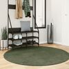 vidaXL Tapis HUARTE &agrave; poils courts doux et lavable vert for&ecirc;t &Oslash; 160 cm