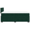 vidaXL Sommier &agrave; lattes de lit et matelas Vert fonc&eacute; 140x190cm Velours