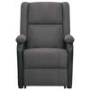 vidaXL Fauteuil de massage inclinable Gris fonc&eacute; Tissu