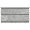 vidaXL Meuble TV gris b&eacute;ton 100x35x54 cm bois d'ing&eacute;nierie
