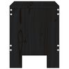 vidaXL Tabourets de jardin lot de 2 noir 40x36x45 cm bois massif pin