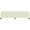vidaXL Cadre de lit avec matelas Cr&egrave;me 90 x 200 cm tissu