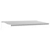 vidaXL Auvent manuel r&eacute;tractable anthracite et blanc 600x300 cm