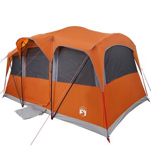vidaXL Tente familiale avec toit Orange et Orange 435 x 255 x 216 cm