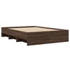vidaXL Cadre de lit sans matelas ch&ecirc;ne marron 120x190 cm