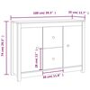 vidaXL Buffet 100x35x74 cm Bois massif de pin