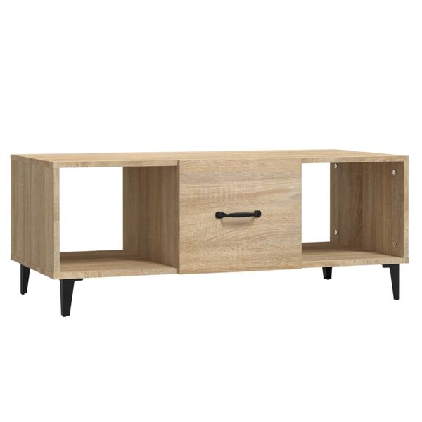 vidaXL Table basse Chêne sonoma 102x50x40 cm Bois d'ingénierie