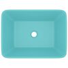 vidaXL Lavabo de luxe Vert clair mat 41x30x12 cm Céramique