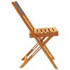 vidaXL Chaises de jardin pliantes lot de 8 tissu et bois massif