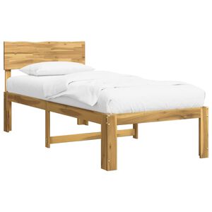vidaXL Cadre de lit simple avec t&ecirc;te de lit ROSTOCK Blanc 75 x 190 cm