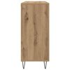 vidaXL Buffet Ch&ecirc;ne artisanal 90 x 32,5 x 80 cm Bois d'ing&eacute;nierie