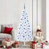 vidaXL Sapin de No&euml;l artificiel avec 300 LED Blanc 180 cm PVC et Acier