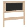 vidaXL Tête de lit capitonnée avec tête de lit Marron 75 cm Pin massif