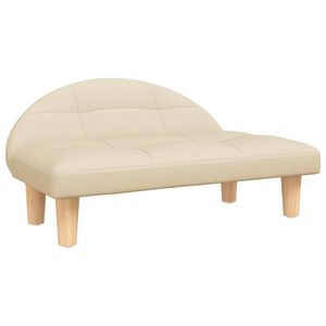 vidaXL Lit pour chien cr&egrave;me 70x52x30 cm tissu
