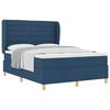 vidaXL Lit &agrave; ressorts avec matelas Bleu 200 x 140 cm tissu