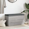 vidaXL Banc de rangement sonoma gris 82x42x45 cm Bois d'ing&eacute;nierie