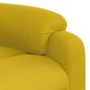 vidaXL Fauteuil de massage inclinable jaune velours