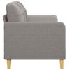 vidaXL Canapé à 2 places Taupe 140 cm Tissu