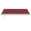 vidaXL Auvent r&eacute;tractable automatique bordeaux 350x250 cm