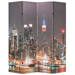 vidaXL Cloison de s&eacute;paration pliable 160x170 cm New York la nuit